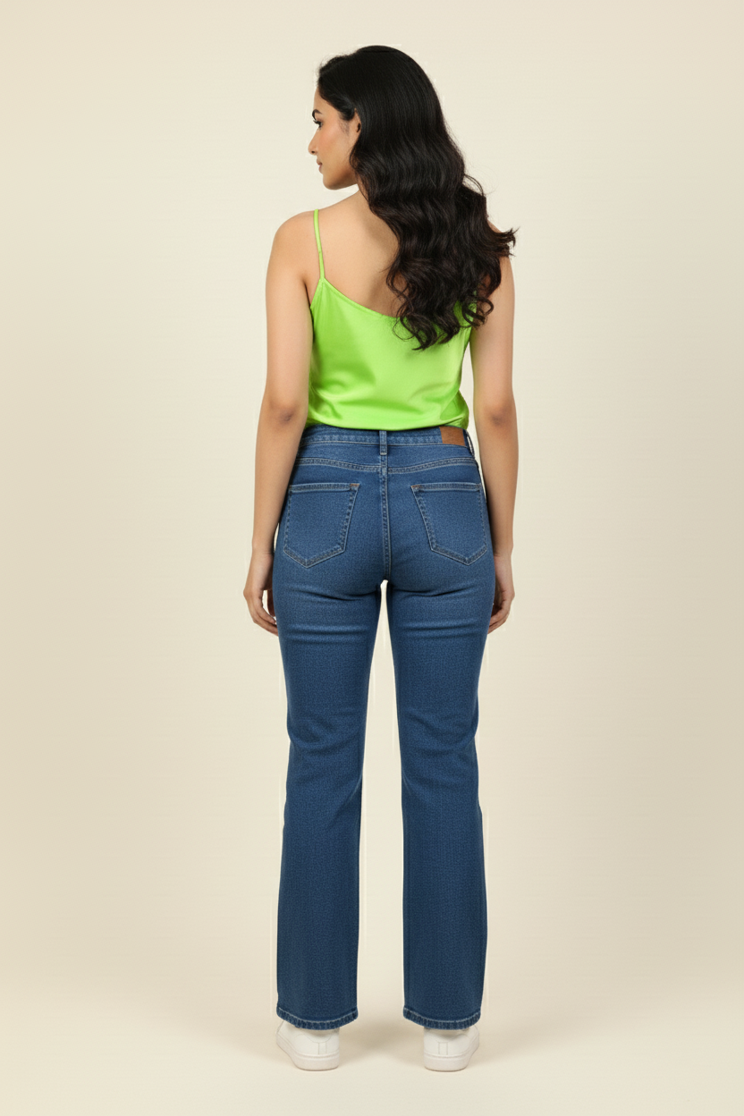 Silk Spaghetti Strap Tank Top – Green Tube Top with Cowl Neck for Women