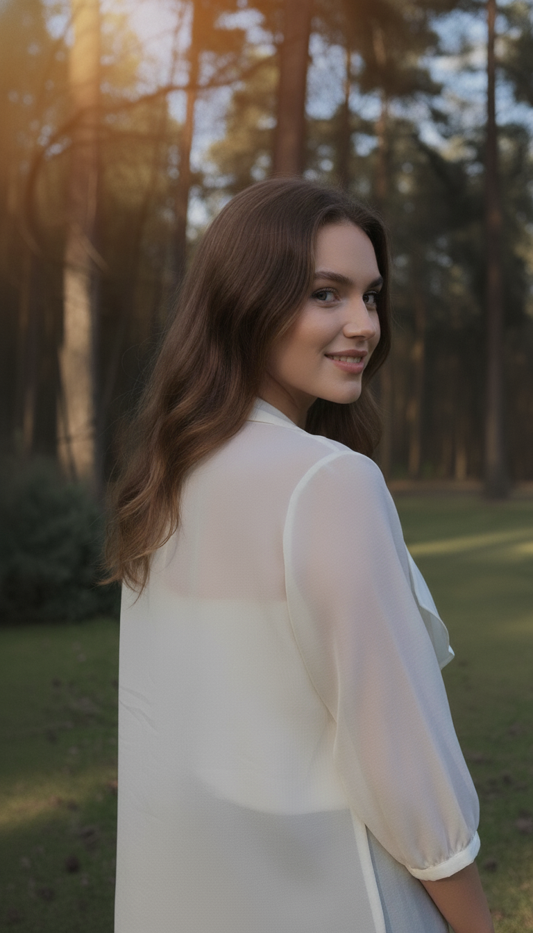 Cream Organza Overcoat for Women  Stylish Over Jacket with Inne