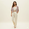 3 pic Organic Cotton Short Coat Co-ord Set