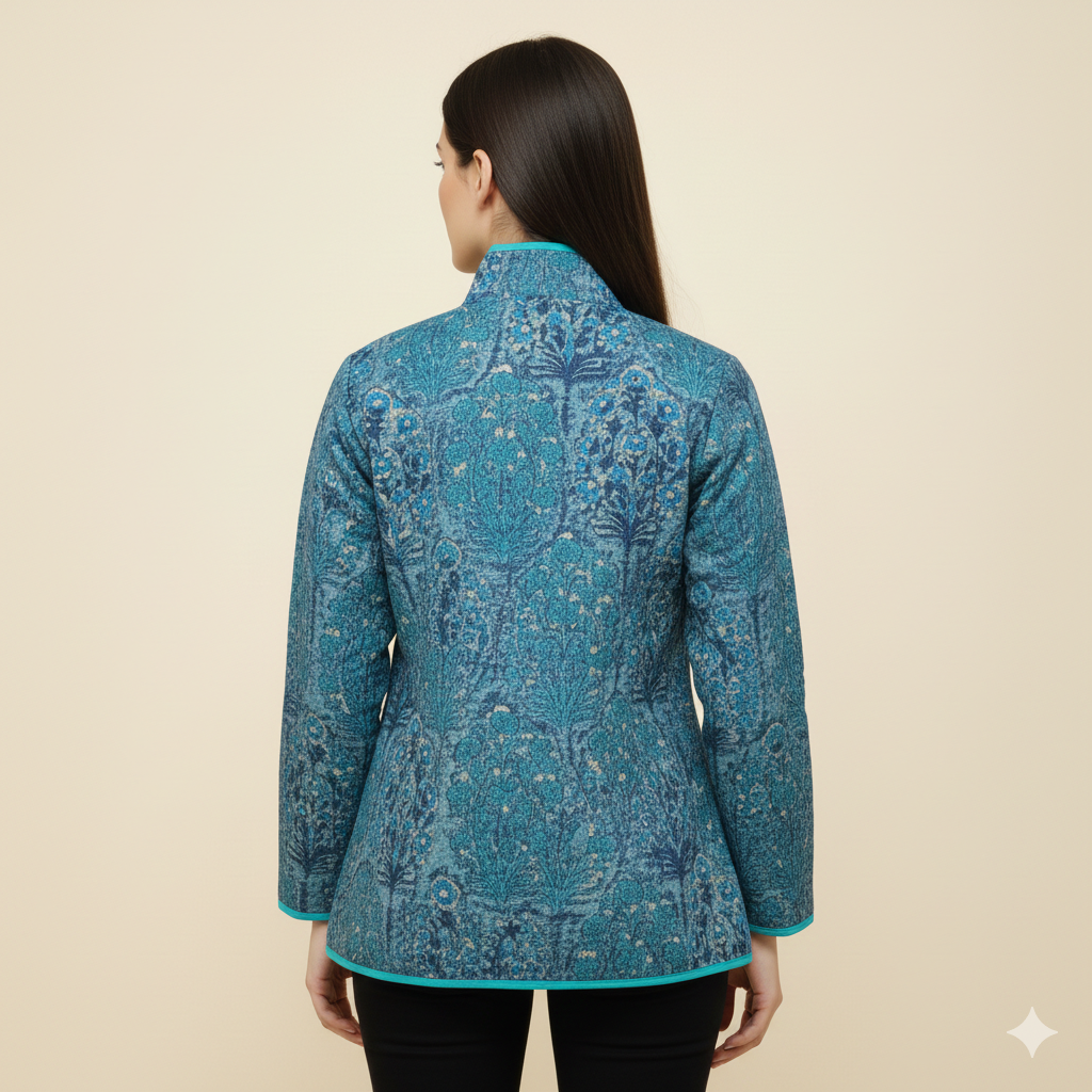 Peacock Blue Warm Jacket
