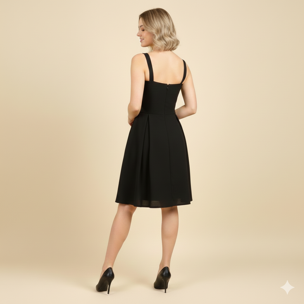 Crepe Black Short One PIc