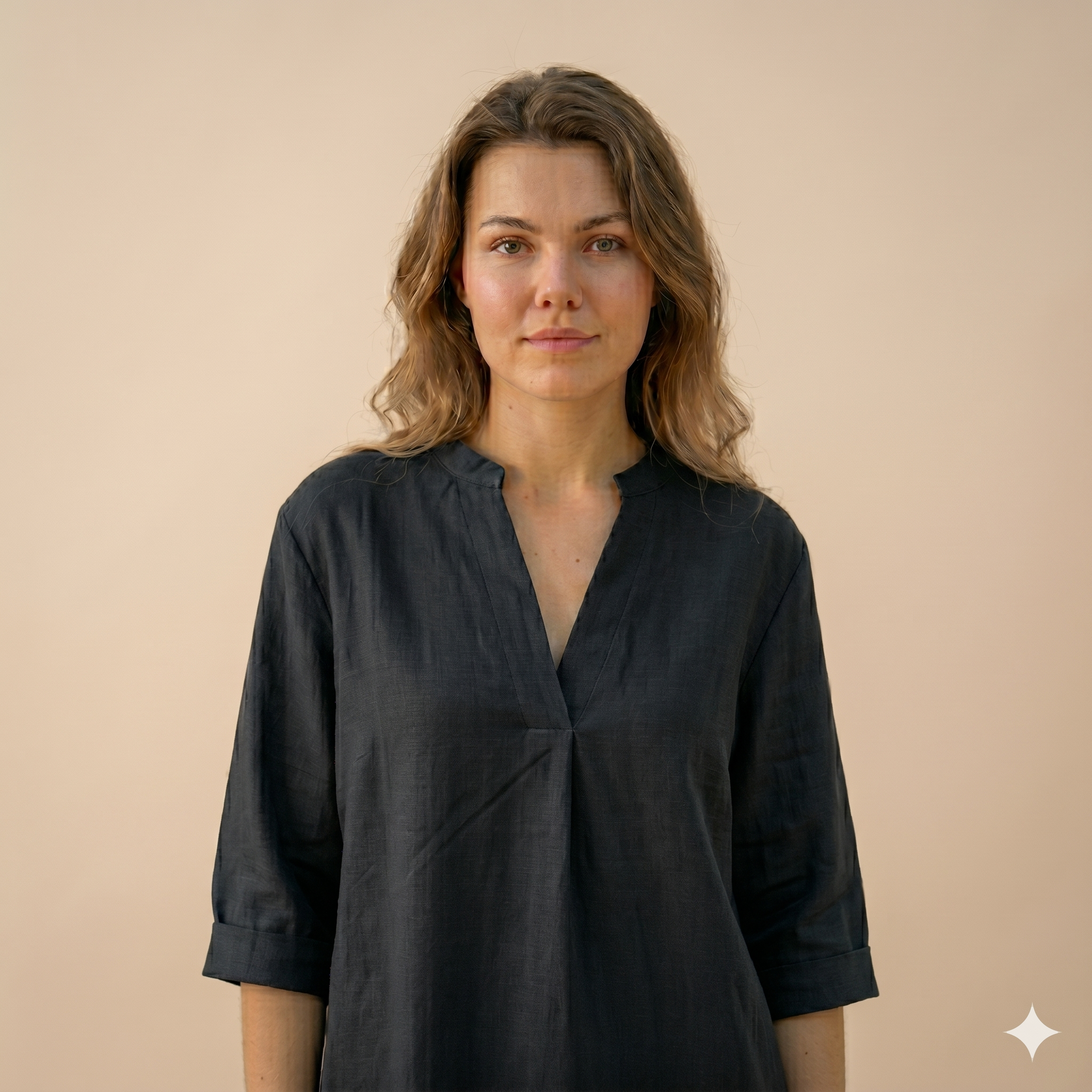 Black Linen Cotton Co-ord Set