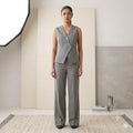 Grey Power Line Pinstripe Set