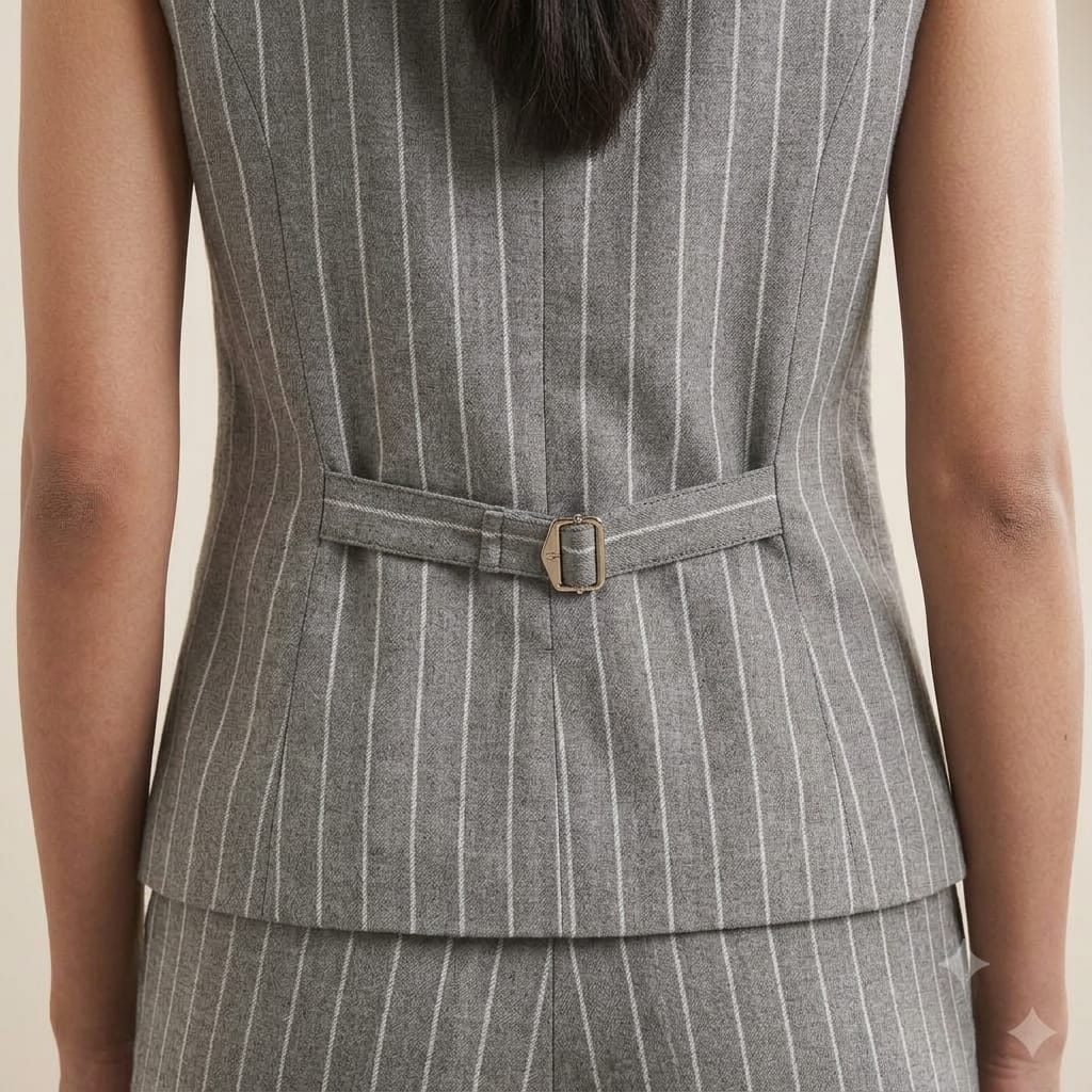 Grey Power Line Pinstripe Set